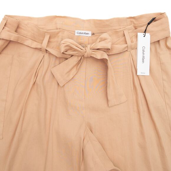 Calvin Klein Tan High Waist Belted Cargo Pants Plus Size 20 - Picture 6 of 11